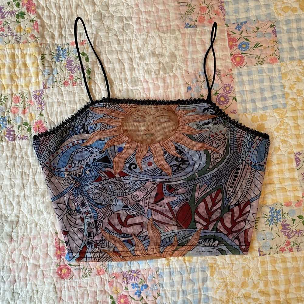 sun cropped tank